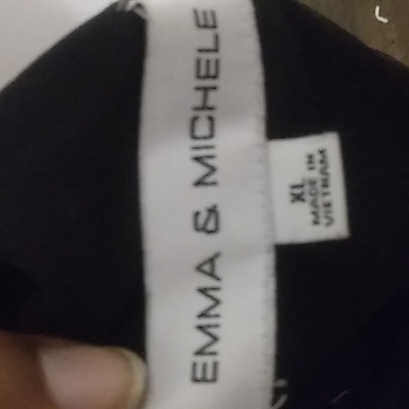 1X Emma & Michele pink and black floral pattern dress - Picture 2 of 3